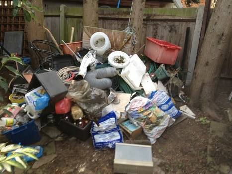 Recycling center in North West London handling recyclables